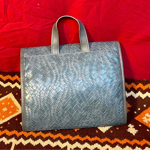 Nicole Miller Women's 2 Piece Classic Satchel Travel Set Vegan Leather Crossbody - Picture 11 of 14